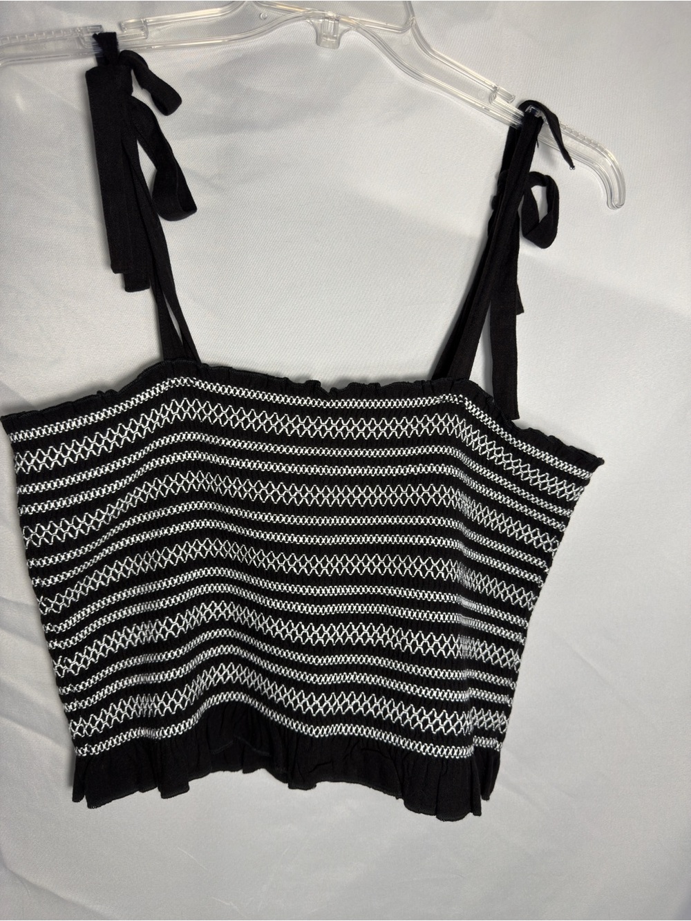 Forever 21 Embroidered Tie-Strap Crop Top - Picture 2 of 10